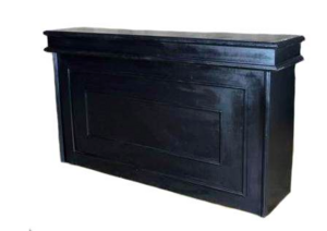 6' Black Facade Bar rental Austin, TX