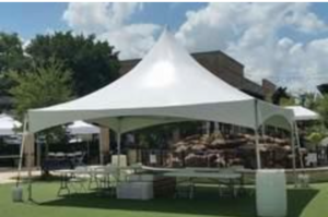 20' x 20' High Peak Tent rental Houston, TX