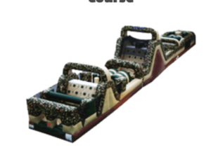 100' Mega Camo Obstacle Course rental Houston, TX