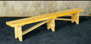Golden Oak 8' Vineyard Farm Bench rental Austin, TX
