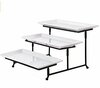 3 Tiered White Rectangular Platter Set rental in Los Angeles, CA