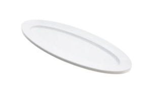 22"X15" 16"X11.5" White Oval Ceramic Platter rental Nashville, TN