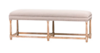 Upholstered Oad Linen Bench rental in Atlanta, GA