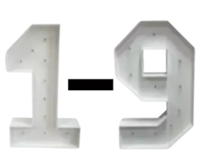 5ft Marquee Numbers rental Westchester, NY
