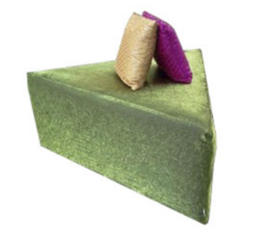 Triangle Ottoman  rental Westchester, NY