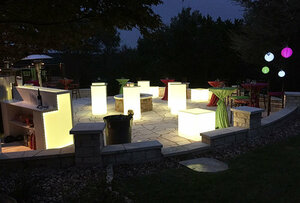 Glo Round Cocktail Table rental Westchester, NY