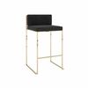 Paramount Stool Polished Gold and Black  rental in Westchester, NY