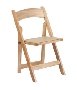 Natural Folding Chair rental Westchester, NY