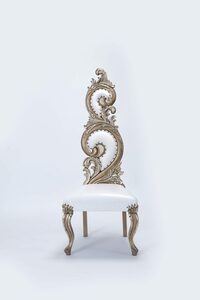 Gold & White Throne Chair rental Austin, TX
