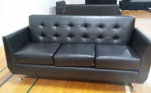 Black leather Couch/Sofa rental Los Angeles, CA