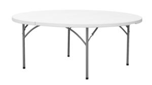 72" Round Plastic Table  rental Phoenix, AZ