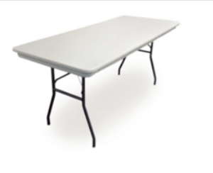 6' Plastic Rectangular Table rental Dallas-Ft. Worth, TX