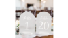 Frosted Table Numbers 1-20 rental in Phoenix, AZ