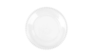 Clear Acrylic Beaded Chargers rental Phoenix, AZ