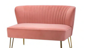 Blush Pink Loveseat rental Phoenix, AZ