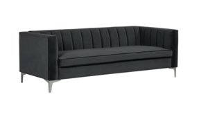 Black Velvet Sofa rental Phoenix, AZ