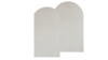 Cream Fluted Arch Wall rental in Phoenix, AZ