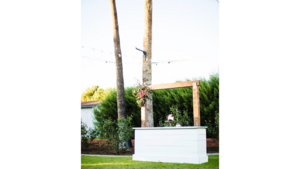 Wood Arch Bar rental Phoenix, AZ