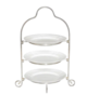 3-Tiered Silver Dessert Stand(18") For 9"Plates rental in Chicago, IL