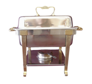 Rectangle Chafer with Gold Accents rental Dallas-Ft. Worth, TX