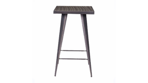 Gun Metal Square Pedestal Table rental Nashville, TN