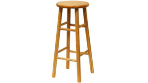 Natural Oak Wood Bar Stool rental Nashville, TN