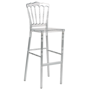 Clear/Silver Barstool rental Philadelphia, PA