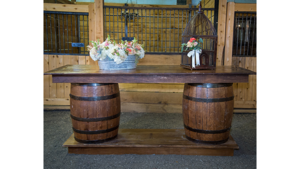 8' Whiskey Barrel Bar rental Nashville, TN