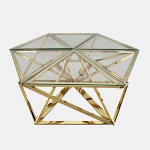 HEXAGON PULL OUT GOLD - COFFEE TABLE rental Atlanta, GA