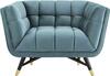 Modern Tufted Sea Blue Velvet Chair rental in Atlanta, GA