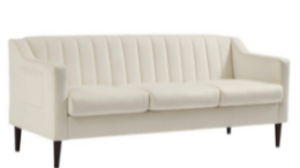 Square Arm Upholstered Sofa rental Austin, TX