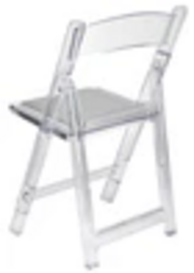 Acrylic Folding chair rental Houston, TX