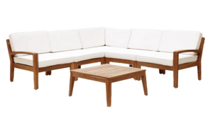 Teak Sectional Sofa rental Chicago, IL
