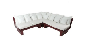 White Sectional Sofa rental Chicago, IL