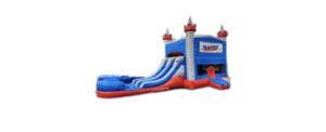 Red, White and Blue Dual Slide with Pool rental Chicago, IL