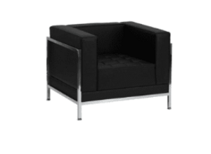 Black Leather Armchair rental Austin, TX