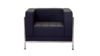 Jaxon Black Leather Armchair (Placement Included) rental in Austin, TX