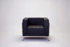 Jaxon Black Leather Armchair (Placement Included) rental in Austin, TX
