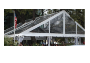 20' x 30' Clear Top Tent rental Houston, TX