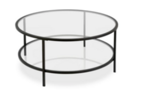 Black Coffee Table rental Houston, TX