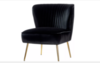 Black Velvet Side Chair rental in Houston, TX