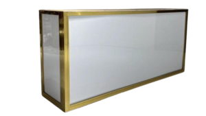 8' White with Gold Bar rental Houston, TX