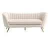 Modern Ivory Loveseat rental in Houston, TX