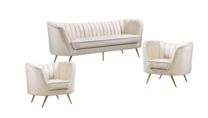 Ivory Denise Lounge Set rental Houston, TX