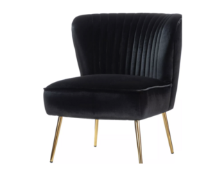 Black Denise Chair rental Houston, TX