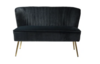 Black Denise Loveseat rental in Houston, TX