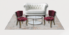 White/Red Betsy Lounge Set rental in Miami-Ft. Lauderdale, FL