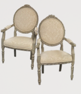 Vintage Cream Accent Chair rental Miami-Ft. Lauderdale, FL