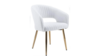 White Accent Fur Chair rental in Austin, TX