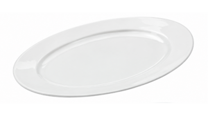 White Oval Platter 18"X13" rental Austin, TX
